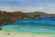 Boracay beach Philippines, gouache painting-2